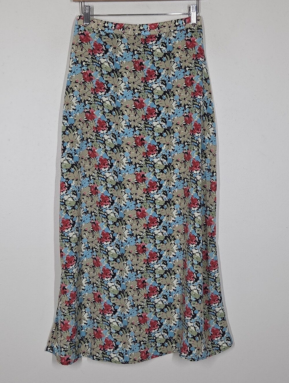 Vtg 90s Y2K Kathie Lee Floral Maxi Skirt 8 Fairy Boho Cottagecore Festival